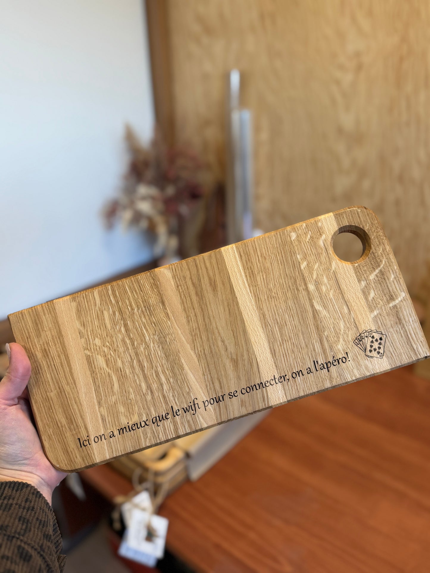 Planche à découper Terroir en chêne à personnaliser