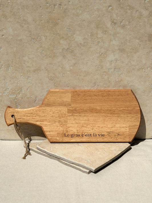 Planche apéro bois Le Gras c'est la vie 