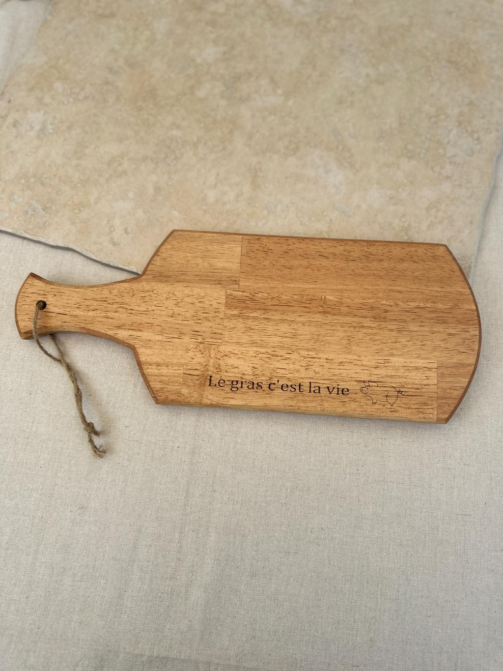 Planche apéro bois Le Gras c'est la vie 
